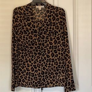 Michael Kors king sleeve sheer blouse